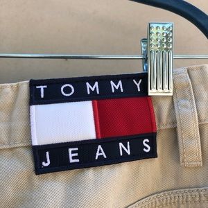 TOMMY JEANS Men’s Patch Logo Straight Pants 32x32